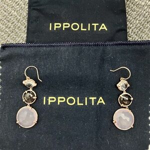 Ippolita 18K Rose Gold Lollitini 3-Stone Drop Earrings